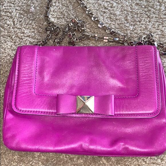 KATE SPADE BOW TERRACE JUSTINE LEATHER BAG - Picture 1 of 5
